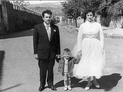 boda0019  FRANCISCO SANS, JOAN BOSCH I MARIA LLOVERA.