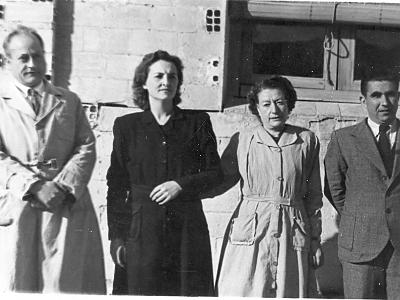 sansA0015  MESTRES: SR. PASQUAL, SRA. PEPITA "CAL POPA", SRA. JOAQUIMA I EL SR. ALFONSO.
