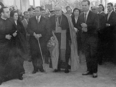 rosa0005  LES AUTORITATS JOAN QUER, RAMON VALLS, AURELIO DEL PINO I JOSEP BELLET FALCÓ.
