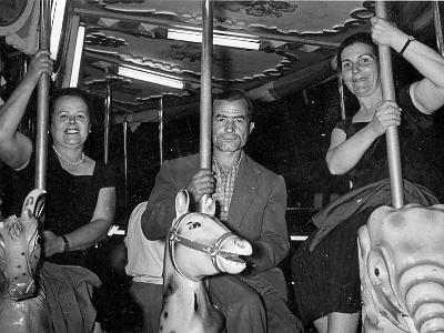 firetes  RAMONA BODET "DONA MORENO", JOAQUIM FALCÓ "SERENET" I CECILIA MATEU.