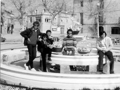 matanca1  FRANCESC MARTÍ, FRANCESC CORRETJÉ, JOAN MATEU, RAMON CALVERA I JOSEP Mª SOLÉ. POTSER L'ANY 1984.
