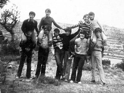 collajoan  ELS DE DALT: JOAN FARRAN ROYO, CONRAD SANS, DANIEL SIMÓ I JAUME BERNAUS. ELS DE BAIX: SISCO ORONICH, JOSEP Mª DE BARCELONA, CONRAD LLOVERA, JOSEP REBULL, FRANCISCO BRENES I ROGELI SANUY.