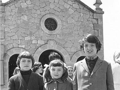 ermitapere  JAUME, MARIA I PERE SEGURA. ABRIL DE 1970.